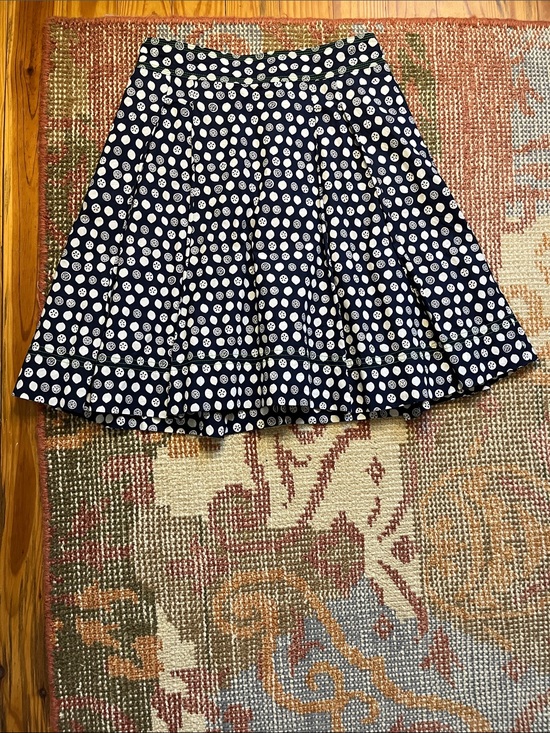 Lilly Pulitzer Dresses & Skirts - Lilly Pulitzer Lemons and Limes Pleated A Line Skirt Navy White Size 4